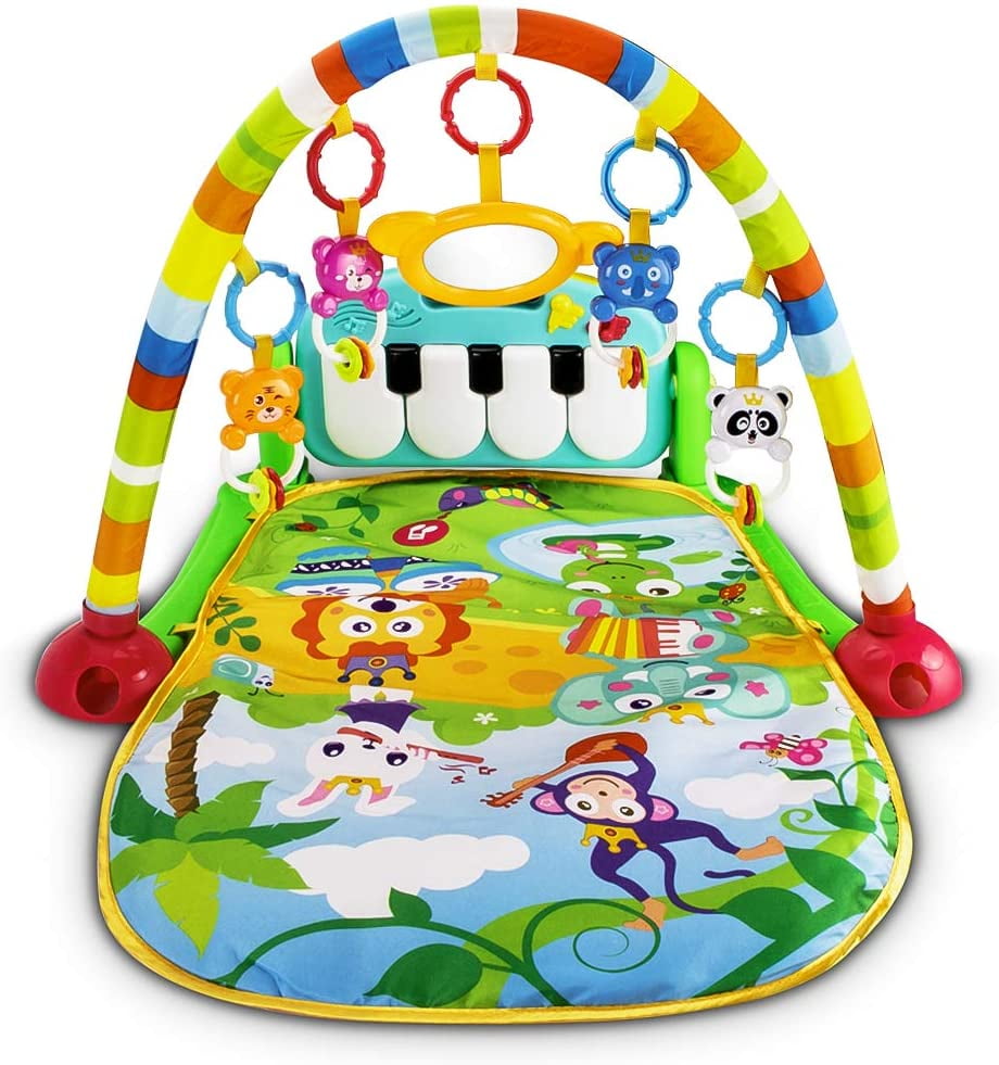 UNIH Baby Musical Play Mats, Kick and Play Piano Gym Activity Center