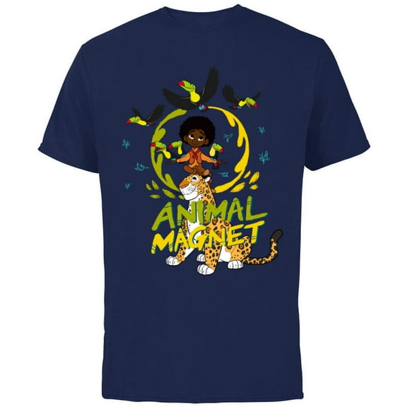 Disney Encanto Antonio Animal Magnet - Short Sleeve Cotton T-Shirt for Adults - Customized-Navy