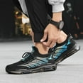 thumbnail image 2 of WEAIXIMIUNG Espadrilles pour Hommes 11.5 Espadrilles Mode pour Couples en Maille à Agencement de Couleurs à Lacets Chaussures de Course Décontractées et Confortables pour Hommes et Femmes, 2 of 9
