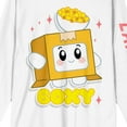 thumbnail image 2 of LankyBox Boxy Adult White Crew Neck Long Sleeve Tee-Large, 2 of 7