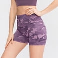 thumbnail image 2 of Yubnlvae High Waist Yoga Biker Shorts - Women's Workout & Running Compression Shorts (Tummy Control, Squat-Proof) Red M, 2 of 5