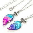 thumbnail image 4 of Best Friend BFF Half Heart Necklace - Creative Bracelet Set with Alloy Design for Women, 4 of 5