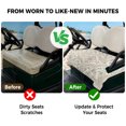 thumbnail image 4 of Golf Cart Seat Covers for 2 Seater,Beige Boho Microfiber Cart Seat Towel Blanket,Middle Century Ethnic Vintage Abstract Absorbent Breathable Non Slip Bench Seats Protector for Golf Course 51"x31", 4 of 9
