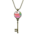 thumbnail image 1 of Cute Succinct Color Chestry Periodic Table Key Necklace Pendant Tray Embellished Chain, 1 of 3
