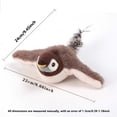 thumbnail image 3 of 1 Plush Squeaky Bird Toy for Cats and Dogs, Self-Wobbling Boredom, Realistic Artificial Feathered Sparrow - Polyester Fiber, 3 of 8