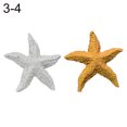 thumbnail image 2 of Flmtop 2Pcs Fish Tank Ornament Mediterranean Resin Mini Starfish Aquarium Decoration, 2 of 8