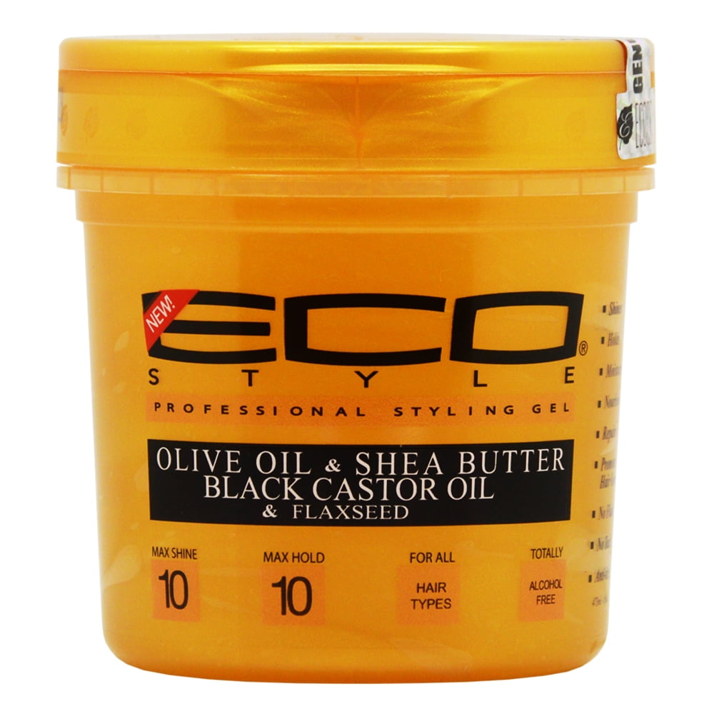 Eco Style Gold Gel with Olive Oil & Shea Butter & Black Castor Oil