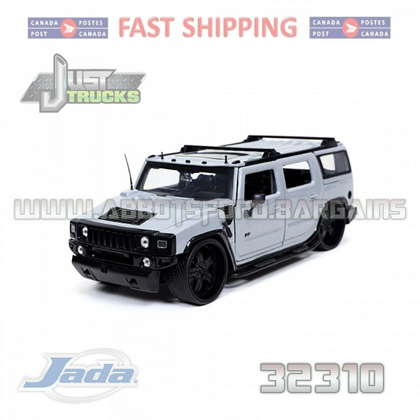Jada 32310 Hummer H2 Gray with Extra Wheels Just Trucks Series 1