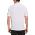 thumbnail image 4 of Cubavera Men's Contrast Insert and Stitching Short Sleeve Woven Shirt, Bright White, Large, 4 of 7
