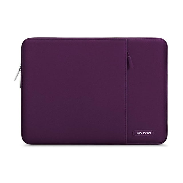 Funda para portátil MOSISO de 13,3 pulgadas, poliéster, magenta, morado