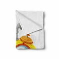 thumbnail image 2 of Yellow Submarine Soft Flannel Fleece Throw Blanket, Illustration of a Bathyscaphe in Cartoon Style Design Print, Cozy Plush for Indoor and Outdoor Use, 50" x 70", Pale Yellow and Orange, by Ambesonne, 2 of 6