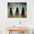 thumbnail image 2 of ERAPDAUR Creepy Witch Decor Vintage Halloween Wall Decor Three Witches Posters Retro Wall Art Horror Witchy Decor Aesthetic for Room Decor Family Wall Decor 16x12in, 2 of 6