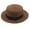 Brown, variant on Diufon Unisex-Adult's Wide Brim Straw Hat Casual Outdoor Beach Sun Hats Trendy Solid Color Cap with Bow