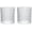 Clear, variant on NANAHuang 2 Pcs Exquisite Embossed Glass Tumbler Cup,Toothbrush Holder, Bathroom Cups, 12 Oz