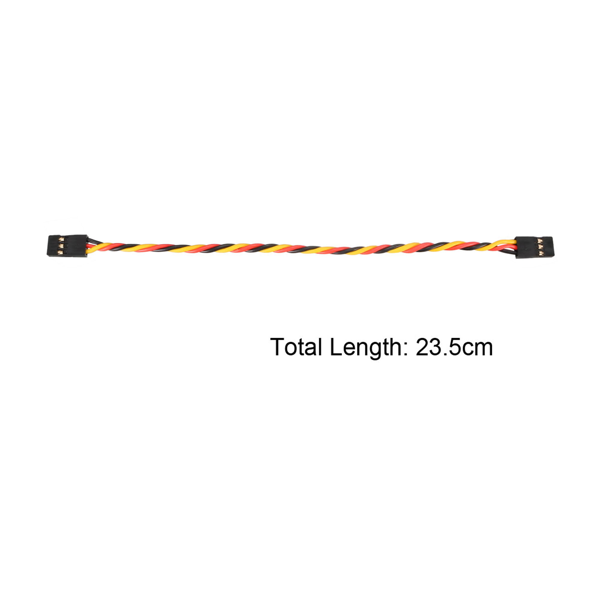 5X 23.5CM Male to Male Twisted Servo Extension Cable 22AWG 60-Cores Wire for RC
