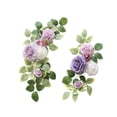 thumbnail image 3 of Mornei 2 piezas de flores de arco de boda, guirnalda de flores artificiales, letrero de bienvenida moderno, decoraciones F, 3 of 8
