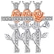 thumbnail image 1 of Collares de Religiosas RoseGrace02 3Pzas Plata Collar Cruz/Rosa Dije 2x3cm Metal. High Monaco MXRGC-003, 1 of 5