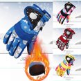 thumbnail image 4 of Fridja Girls Boys Ski Winter Gloves Snow Gloves Kids Windproof Children Warm Gloves 3-7 Years Old, 4 of 7