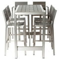 thumbnail image 2 of Pemberly Row 43x59" Modern Aluminum Large Bar Table in Gray Finish, 2 of 2