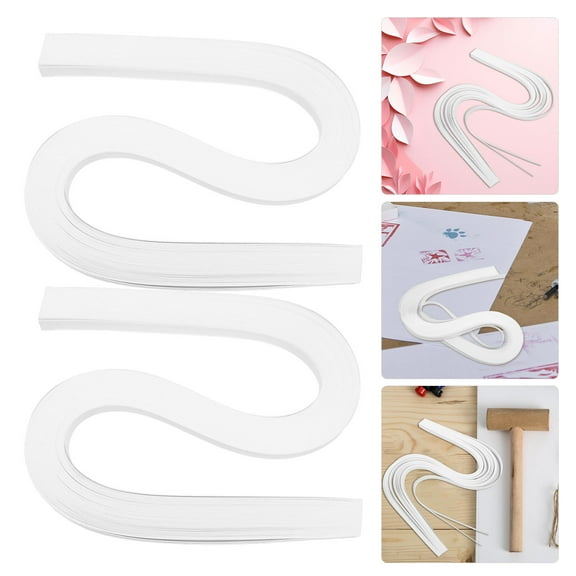 HORIALENCE 2 Sets Quilling Paper Kit White Paper Strips For Beginners Diy Handcraft Projects