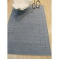 thumbnail image 4 of EORC Eastern Rugs LL4LB10X14 10 x 14 ft. Handmade Wool Blue Transitional Solid Lori Baft Rug, 4 of 4