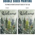 thumbnail image 5 of Welcome Winter Garden Flag Pine Tree Flag Snowy Forest Red Birds Cardinals Flag 12x18 Double Sided Outdoor Christmas Farmhouse Decorations Seasonal Yard Flags, 5 of 7