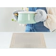 thumbnail image 5 of REGALWOVEN Placemats Set of 6 Trimmed Placemats for Dining Table Decor Indoor Outdoor Washable Kitchen Table Mat Wipe Clean Gold 18*12in, 5 of 7