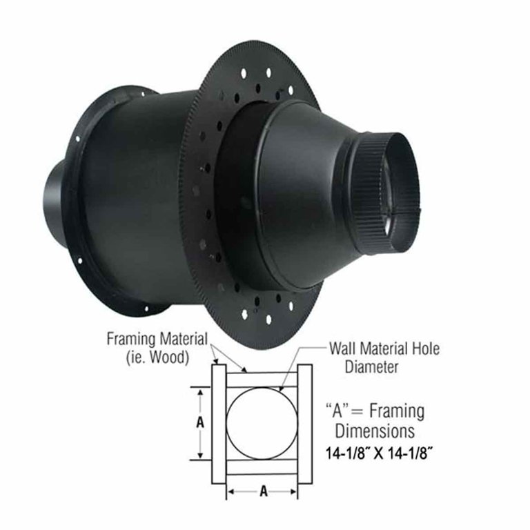 6'' DSP Insulated Wall Thimble - DSP-6-IWT - Walmart.com