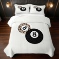 thumbnail image 2 of Erosebridal 8 Ball Twin Quilt Set Onyx Cream Twin Coverlet Set, Onyx Cream 2 Pieces 1 Bedspread and 1 Pillowcase, 2 of 7