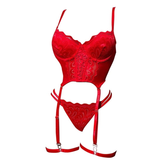 Lingerie for Women Decorative One Piece Bodywear with Strap Detail for at Home Styling Bodysuit