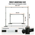 thumbnail image 4 of The SKYSHALO Pipe and Drape Kit comes with a heavy-duty backdrop stand, featuring a carbon steel base measuring 10x10 feet., 4 of 10