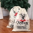 thumbnail image 1 of Christmas Santa Sack, 2PCS Personalized Santa Sack Bag Christmas Bag Santa Sack Canvas Bag, Large Size 26.8"x19.3", 1 of 6