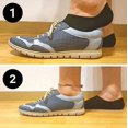 thumbnail image 3 of Calcetines Invisibles para Hombre y Mujer,12pares, Calcetas Deportivas Algodon Transpirables,Tines Cortos con Antideslizantes de Silicona, Calcetines bajos, 3 of 5