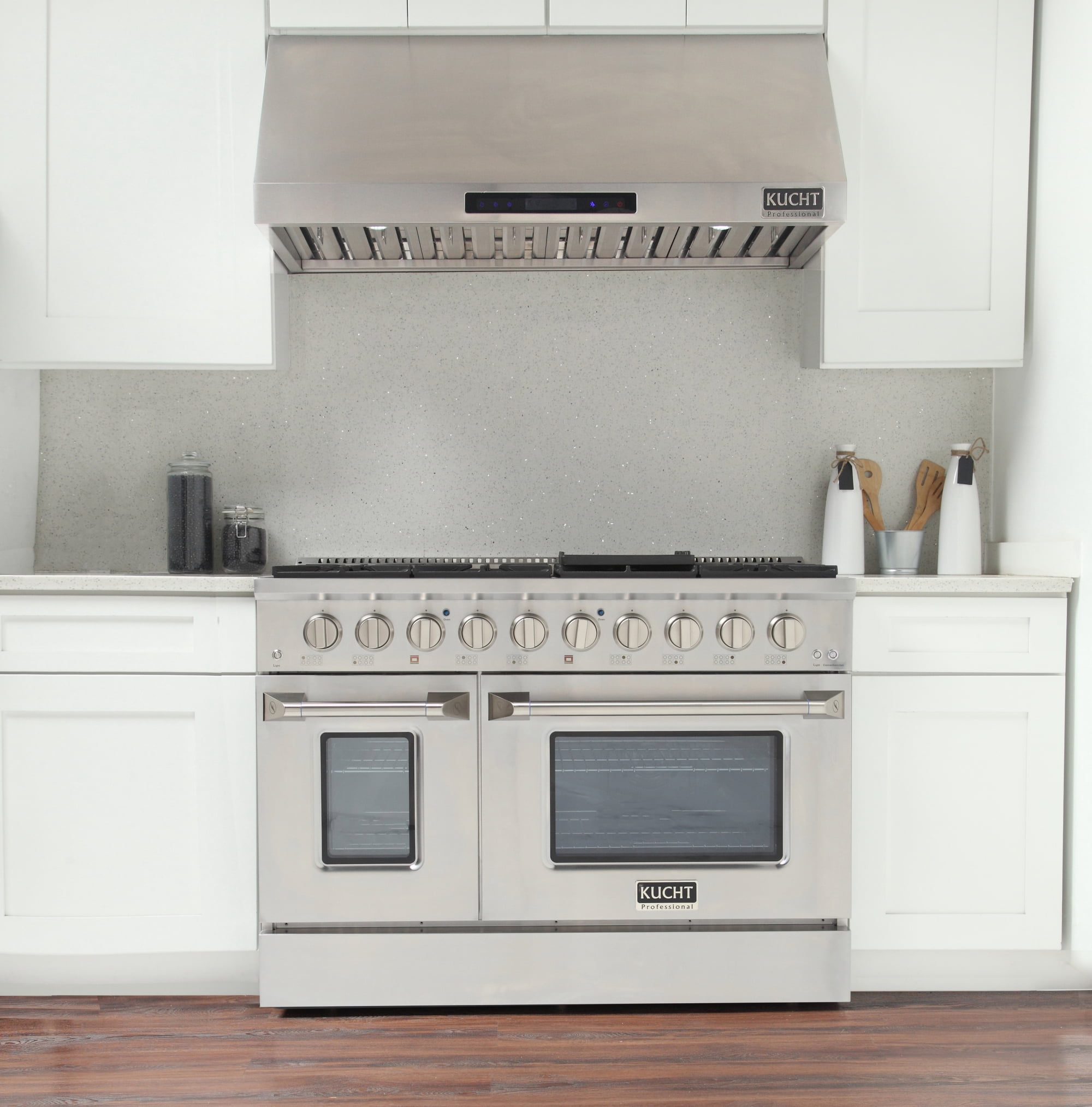 48 in. 6.7 cu. ft. Dual Fuel Range for Propane Gas in Stainless Steel