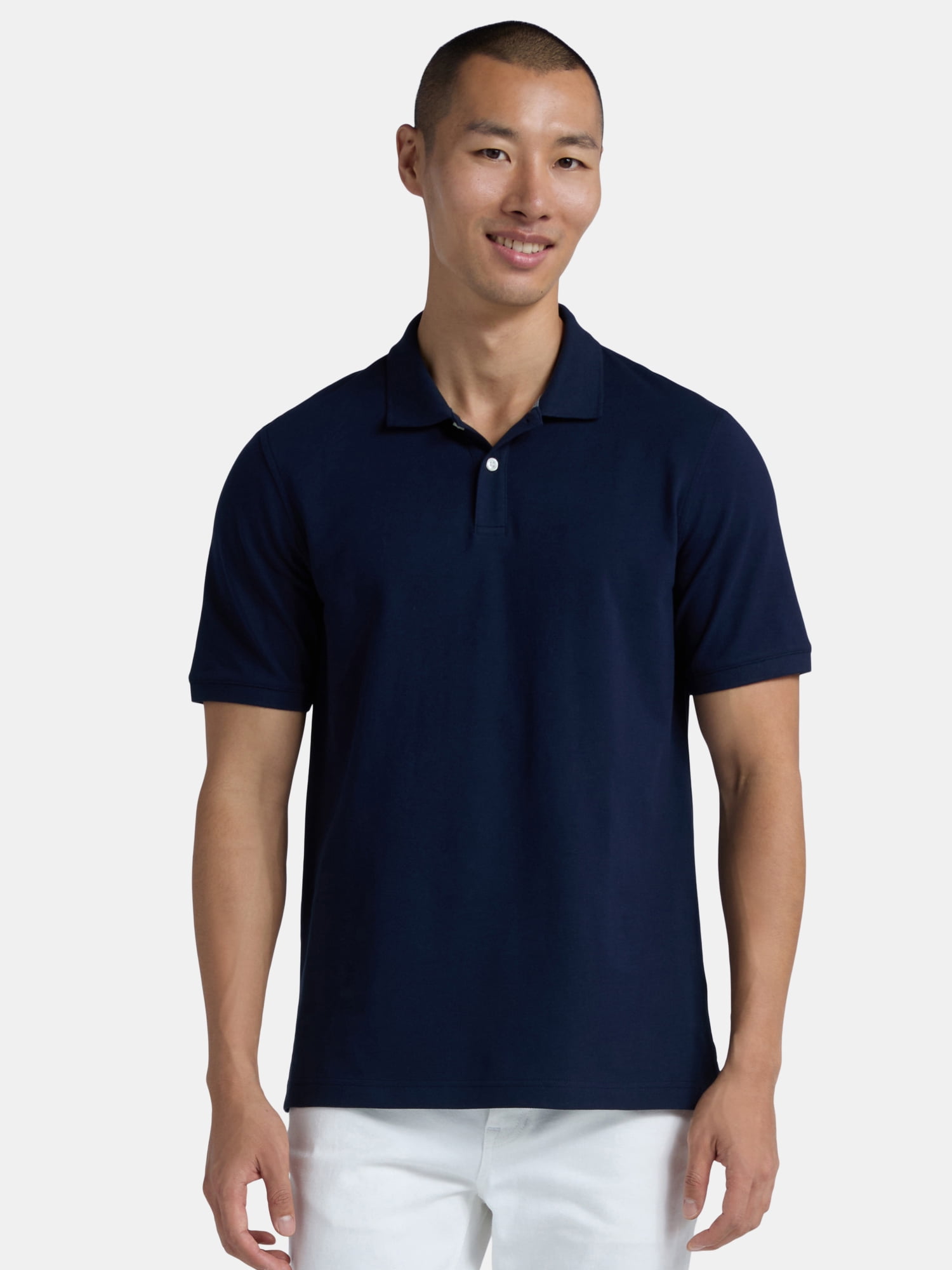George Men's & Big Men's Active Fit 2-Pack Pique Polo Shirt, Sizes XS-3XL