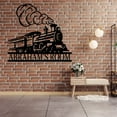 thumbnail image 5 of AOLOA Personalized Train Metal Signs, Custom Train Last Name Sign, Outdoor Railroad Wall Art Decor, Steam Train Metal Sign for Home Decor, Custom Metal Name Sign, Train Gifts for Men Son(10inches), 5 of 8