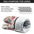 thumbnail image 7 of Cute Oven Mitts,Pioneer Flower Floral Print Pattern Oven Mitt 2-Pack Set,Kitchen Gloves for Oven,Heat Resistant Oven Mitts 7.7"x12", 7 of 7