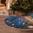 thumbnail image 5 of Sikiie Colorful Planet Universe Nativity Christmas Tree Skirt, Jesus Christian Winter Holiday Tree Mat Decoration(30-48IN)48", 5 of 6