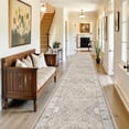 thumbnail image 5 of YOUFORTONG Washable 3x16 Extra Long Hallway Runner Rug,Oriental Soft Low Pile Thin Carpet,Non-Slip Stain Resistant Mat for Kitchen Entryway Living Room Dining BedroomRoom,Brick, 5 of 6
