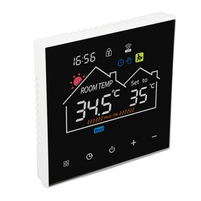 Smart Digital Thermostat Programmable Temperature Controller Thermostat Touchscreen Digital Temperature Controller for Hydronic Heating Boiler