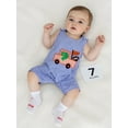 thumbnail image 4 of BemeyourBBs Baby Boys Rompers Rugby Truck Embroidery Plaid Summer Clothes, 4 of 9