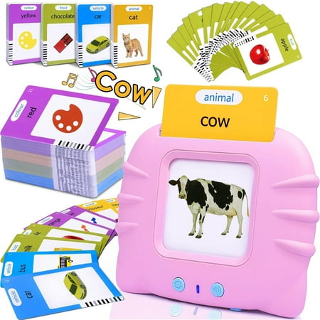 Talking Flash Cards,Kids Toddler Flash Cards with 224 Sight Words,Montessori Toys,Autism Sensory Toys,Speech Therapy Toys,Learning Educational Toys Gifts for Age 1 2 3 4 5 Years Old Boys and Girls