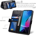 thumbnail image 3 of Flip Case for Motorola Moto G Play 2023/Moto G Pure 2021,Flip Fold Leather Wallet Case with Credit Card Slot and Kickstand Magnetic Closure Protective Cover Phone Case(Black), 3 of 8