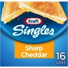 Kraft Singles Sharp Cheddar Cheese Slices, 16 Ct Pk