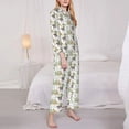 thumbnail image 3 of Sigee Jungle Animal for Women’s Pajama Sets Long-Sleeved Pjs Sets for Women 2 piece Sleepwear-Large, 3 of 7