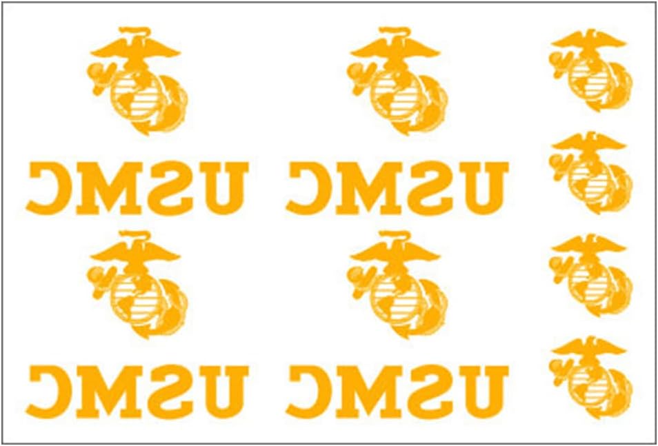 Marines Eagle, Globe, &  Heat Transfer Set, Multi-Color, 4 Sheets
