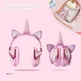 thumbnail image 3 of JYPS Kids Ear Protection,Noise Cancelling Sound Proof Headphones for Toddlers Children Teens,Sound Blocking Kids Hearing Protection Earmuffs for Concerts,Autism,Unicorn Gifts for Girls Age 1 up, 3 of 8