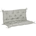 thumbnail image 1 of Outsunny Garden Bench Cushion with Backrest, Non-Slip 2 Seater Soft Pad, 1 of 10