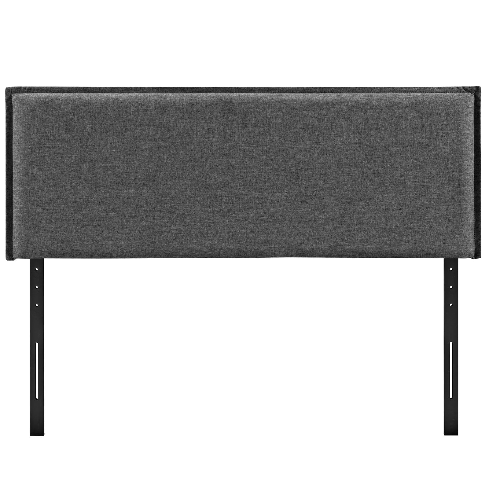 Modway Camille Queen Upholstered Fabric Headboard in Gray