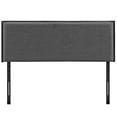 thumbnail image 2 of Camille Queen Upholstered Fabric Headboard - Gray, 2 of 4